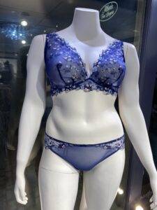 blue lingerie